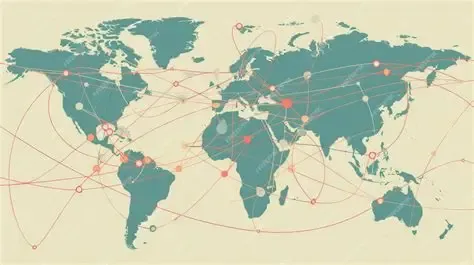 Global network of cross-border trade routes
